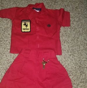 Little Baron Ferrari Outfit-12 mo Boy